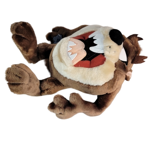Looney Tunes Vintage 90's Tasmanian Devil Taz Stuffed Plush Animal Toy Applause - Picture 11 of 12
